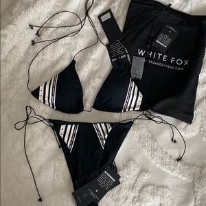 NWT white fox swim bikini